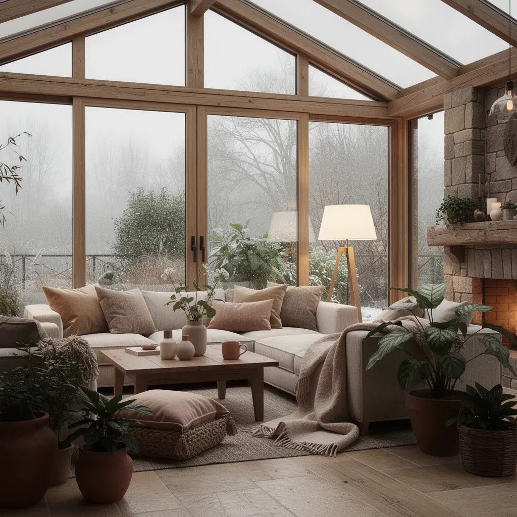 Wintergarten aus Holz in Paderborn